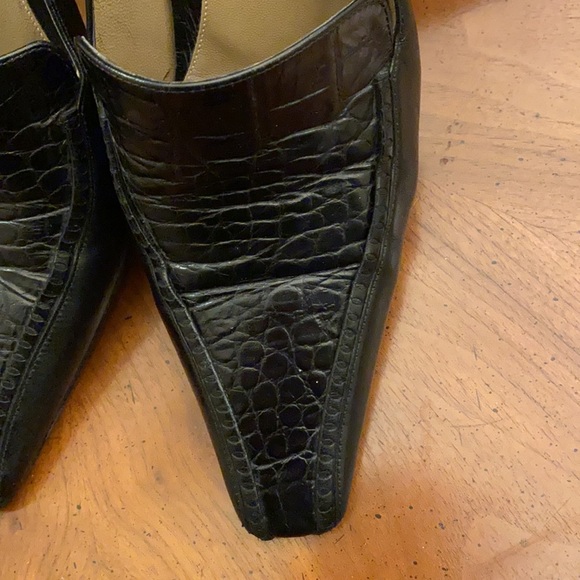 Bruno Magli black leather Authentic vintage heels 39M - Picture 4 of 14